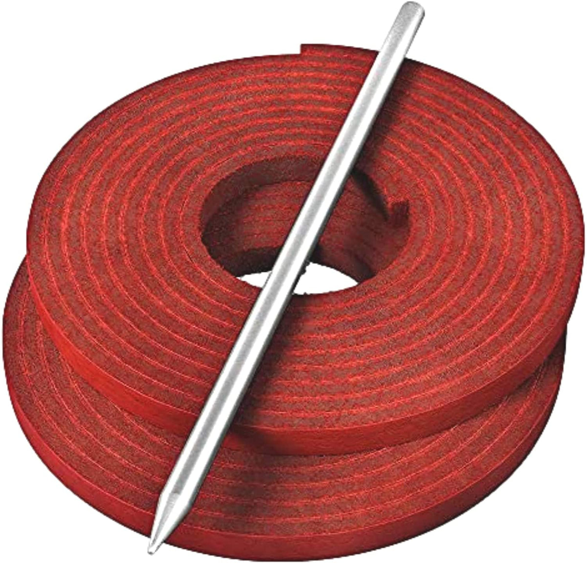TOFL Softball Baseball Glove Lace Kit Red 2-pack with needle