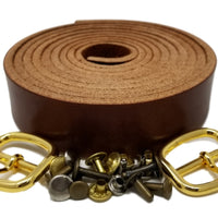 TOFL 1 Inch Leather Strap Medium Brown PT03