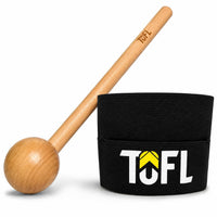 TOFL Baseball Glove Break-in Kit Mallet and Wrap - Black