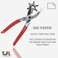 TOFL Rotary Leather Hole Punch sizes