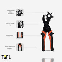TOFL Rotary Leather Hole Punch Premium