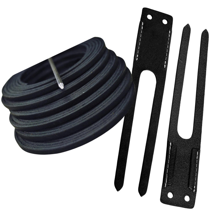 TOFL Baseball Glove Lace Kit 6 Leather Laces Needle Thumb Pinky Straps