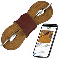 Burgundy boat shoe lacing kit