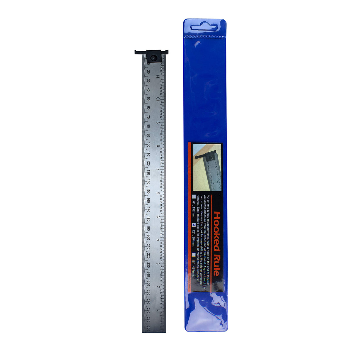 TOFL 12 Inch Hooked Ruler - MAIN