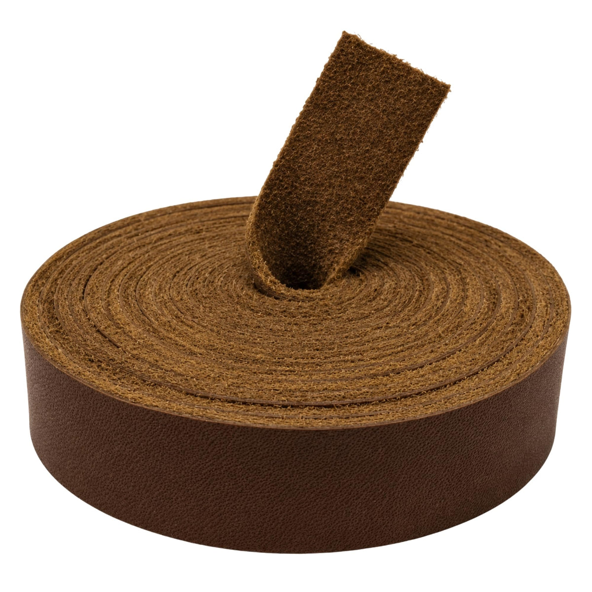 TOFL Genuine Leather Strap | Top Grain Cowhide Strip – Medium Brown