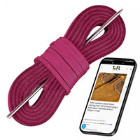 Pink boat shoe lacing kit