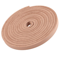 TOFL Leather Straps | 2 Pieces | 72 Inches Long | 1/4 Inch Wide | 1/8 Inch Thick | Baseball and Softball Mitt and Glove Lace, Jewelry, Hanging Pictures, Shelves, Decorating Furniture | Natural