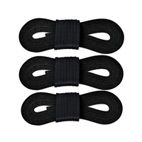 TOFL Logger Style 3 Leather Boot Laces | 54 inches long | 3 Strips | 1 Pair & 1 Spare