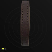TOFL Dark Brown Stitched Leather Strap With Matching Stitching 1/2" Wide ⅛" Thick
