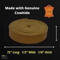 TOFL Tan Leather Strap With Matching Stitching