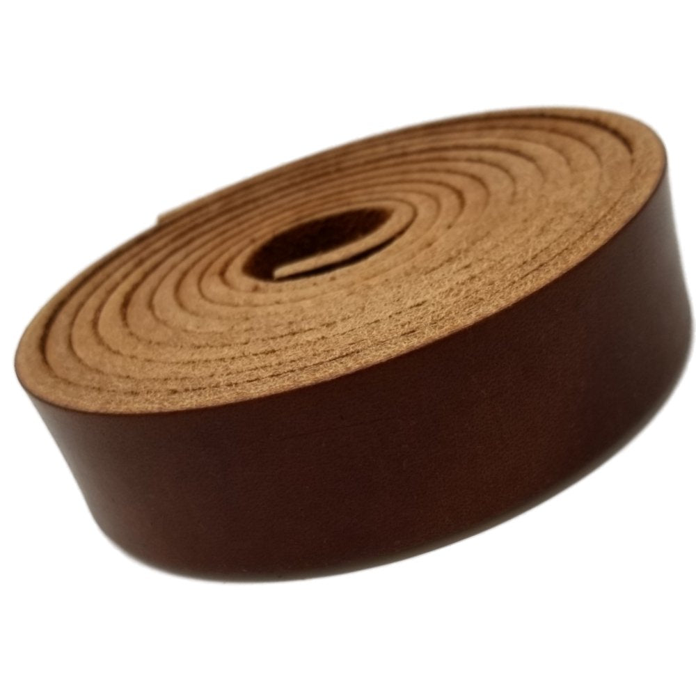 TOFL 1 Inch Leather Strap Medium Brown MAIN