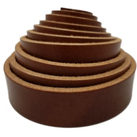 TOFL 1 Inch Leather Strap Medium Brown PT01