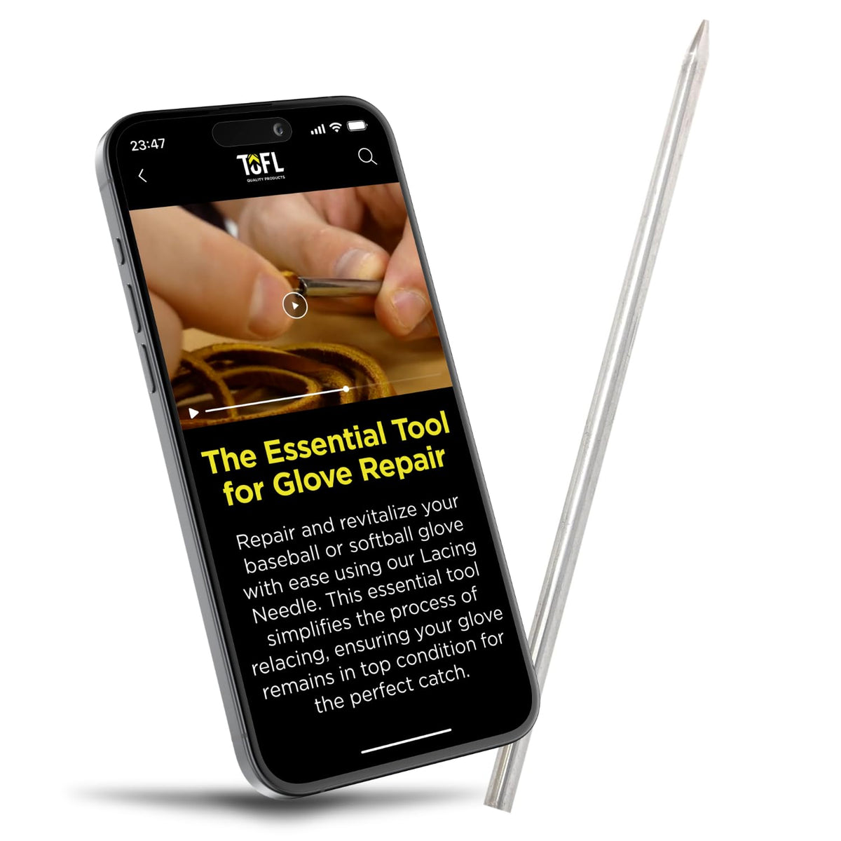 TOFL Baseball Glove Lacing Needle