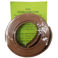 TOFL 1 Inch Leather Strap Medium Brown PT05
