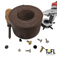 TOFL 48 Inch 2 Wide Leather Strap