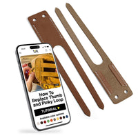 Brown thumb and pinky replacement loops for baseball glove