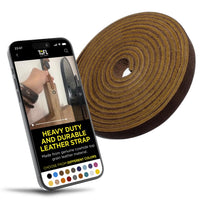 3/8 Leather Cord Brown - MAIN