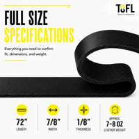 TOFL 7/8 Inch Genuine Leather Strap - PT05