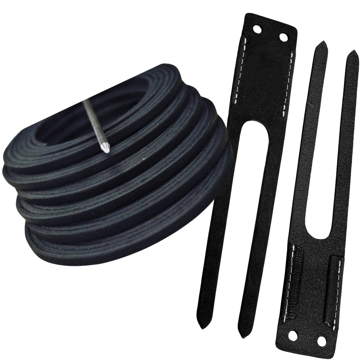 TOFL Baseball Glove Lace Kit 6 Leather Laces Needle Thumb Pinky Straps