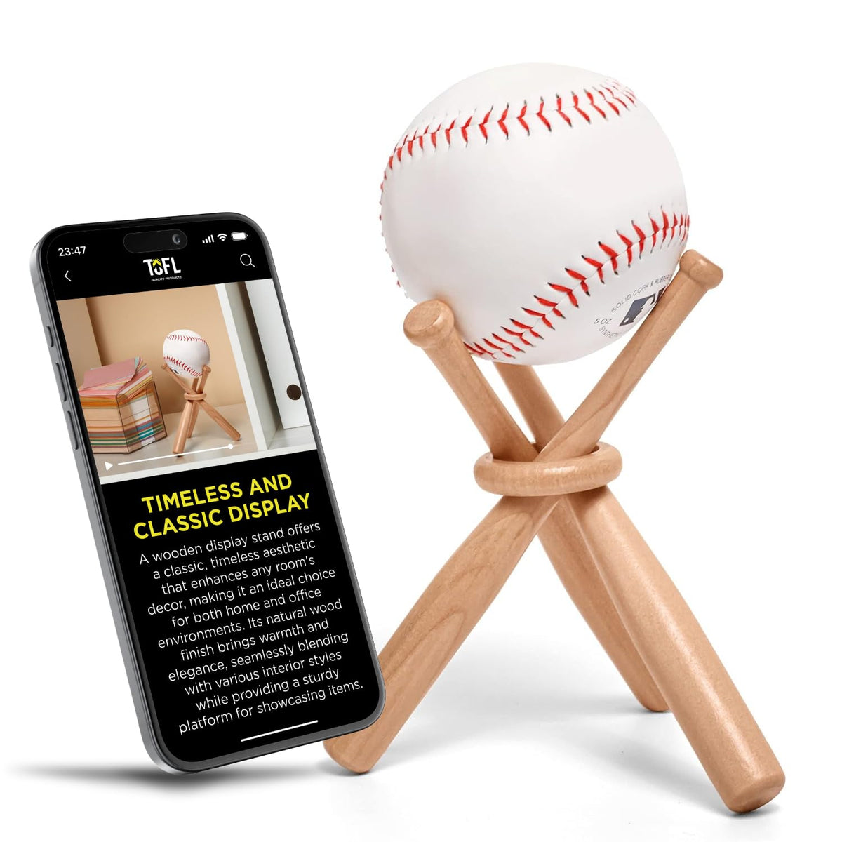 TOFL Baseball Display Stand