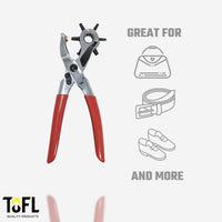 TOFL Rotary Leather Hole Punch handle