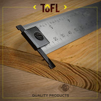 TOFL 12 Inch Hooked Ruler in use