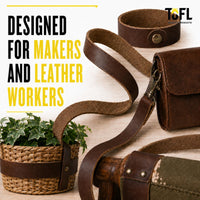 TOFL Genuine Leather Strap | Top Grain Cowhide Strip – Smokey Gray