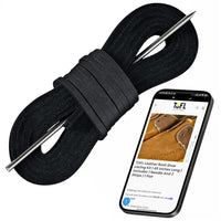 Black boat shoe lacing kit