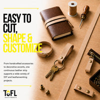 TOFL 1/2 Inch Cowhide Leather Strip - PT03