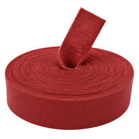 Red leather strap 5/8 inch wide 1/16 inch thick
