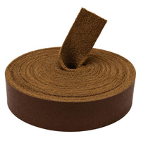 TOFL Genuine Leather Strap | Top Grain Cowhide Strip – Medium Brown