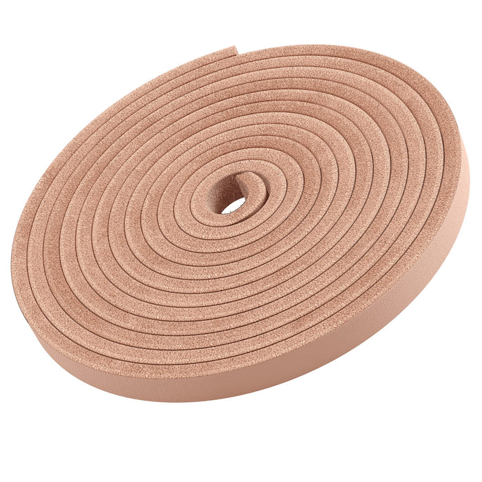 TOFL Leather Straps | 2 Pieces | 72 Inches Long | 1/4 Inch Wide | 1/8 Inch Thick | Baseball and Softball Mitt and Glove Lace, Jewelry, Hanging Pictures, Shelves, Decorating Furniture | Natural