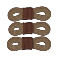 TOFL Logger Style 3 Leather Boot Laces | 54 inches long | 3 Strips | 1 Pair & 1 Spare