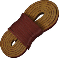 TOFL Leather Boot Laces | 72 Inches Long | 1/8 Inch Thick | 2 Leather Strips | 1 Pair