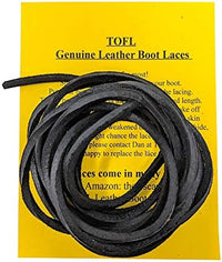 TOFL Logger Style Leather Boot Laces | 108 inches long | Comes in 1 or 3 Pairs