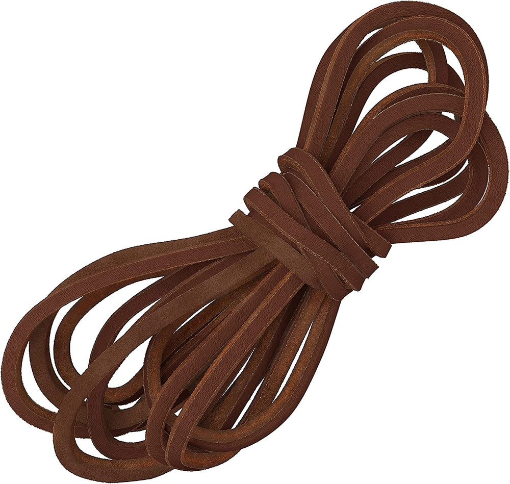 Tan Leather Shoelaces & Boot Laces