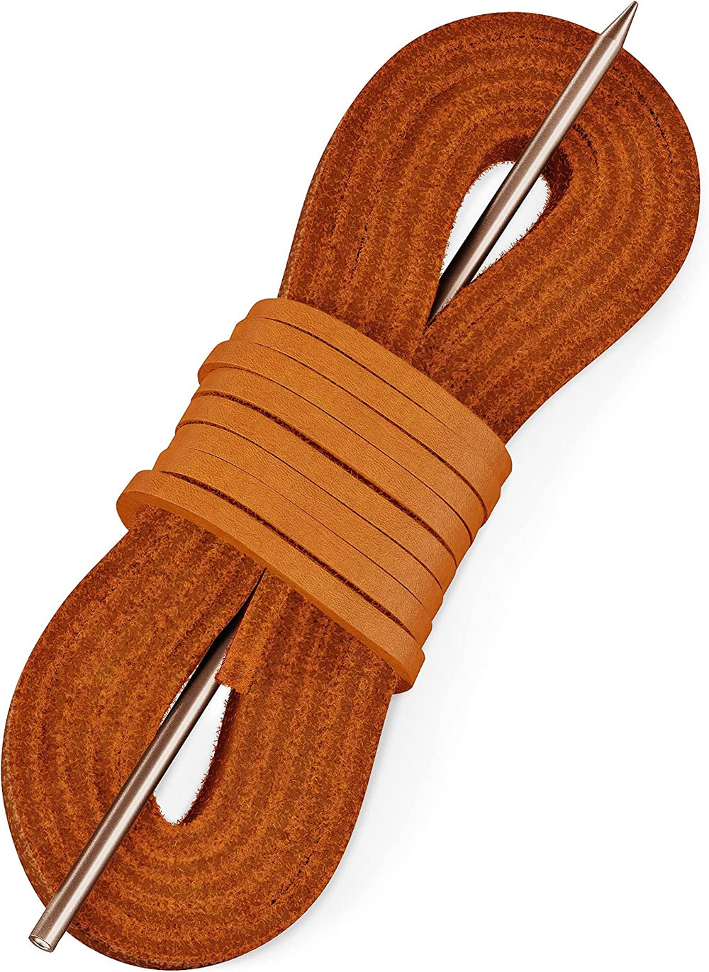 Dark Brown Leather Laces for Boots, Deck or Sailing Shoes