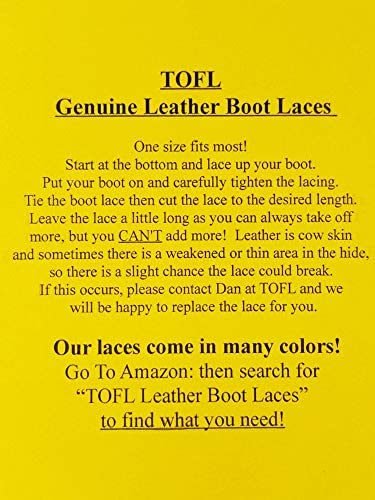 72 Boot Leather Laces ~ Real TUFF Boot, Shoe 1 pair Brown AC Made in USA