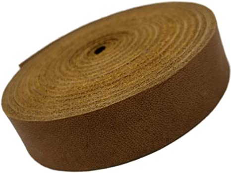  Genuine Leather Strip 1/4 Inch Wide 72 Inches Long for DIY  Craft Projects, 1.8-2mm Thick, Bourbon Brown